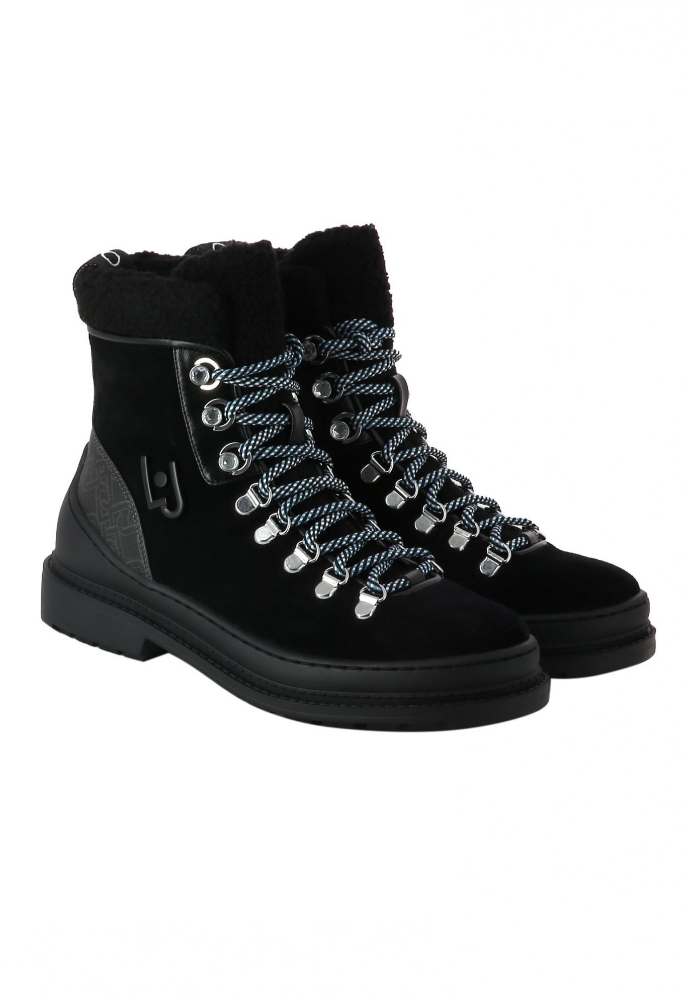 Черные комбинированные ботинки LIU JO