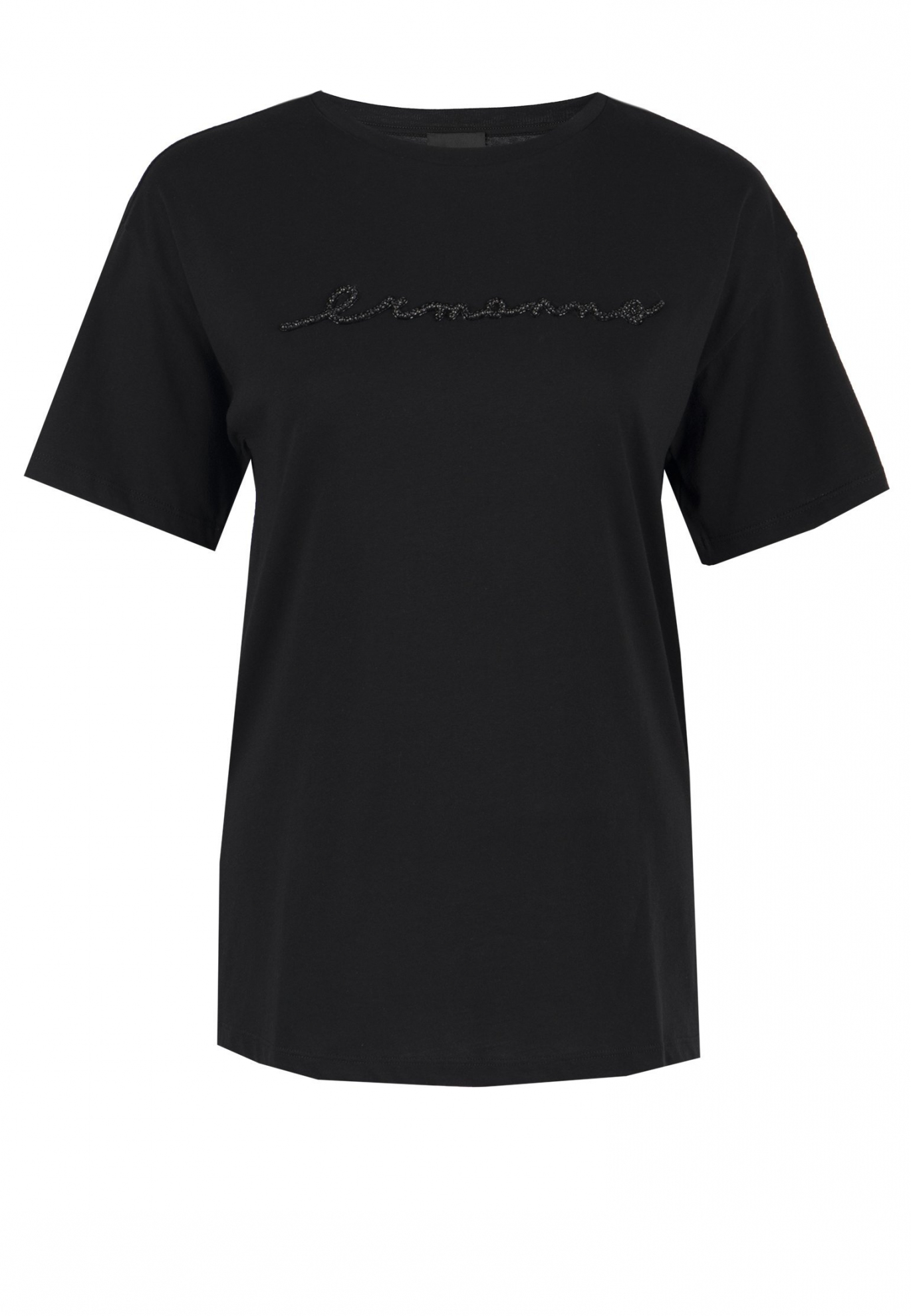 Черная футболка ERMANNO ERMANNO SCERVINO