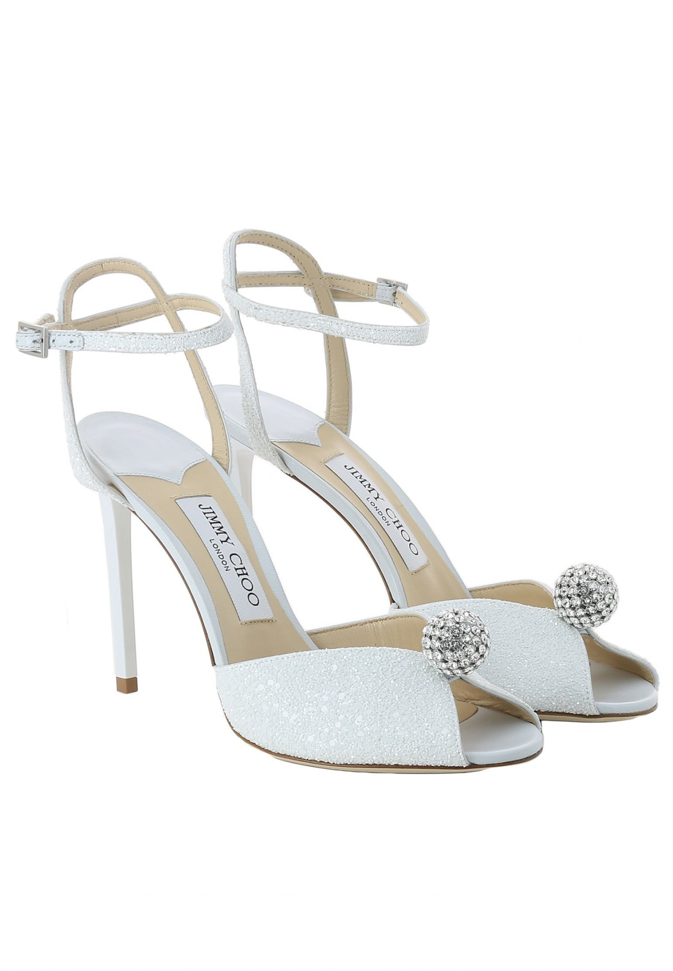 Белые босоножки JIMMY CHOO