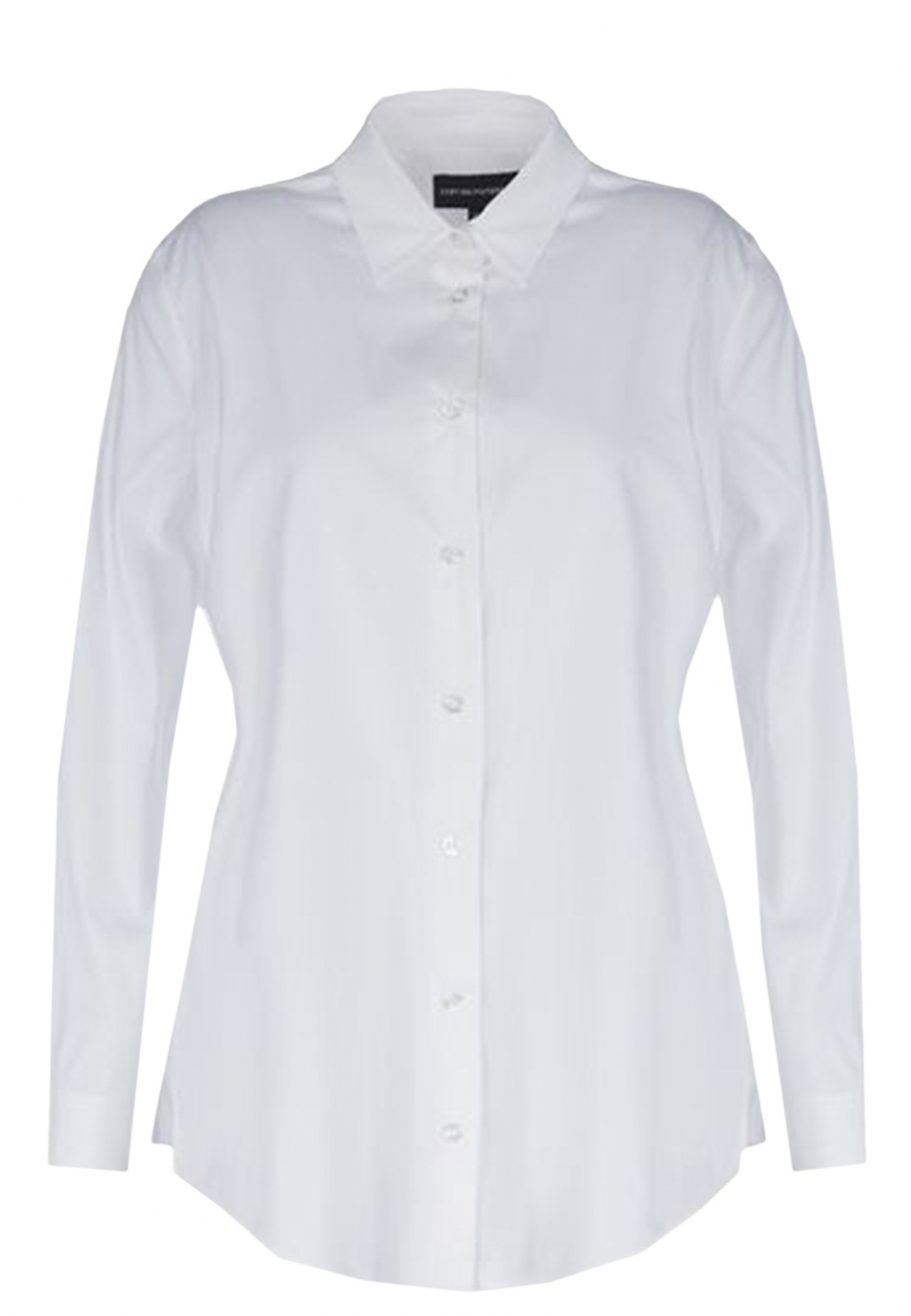 Белая удлиненная рубашка EMPORIO ARMANI