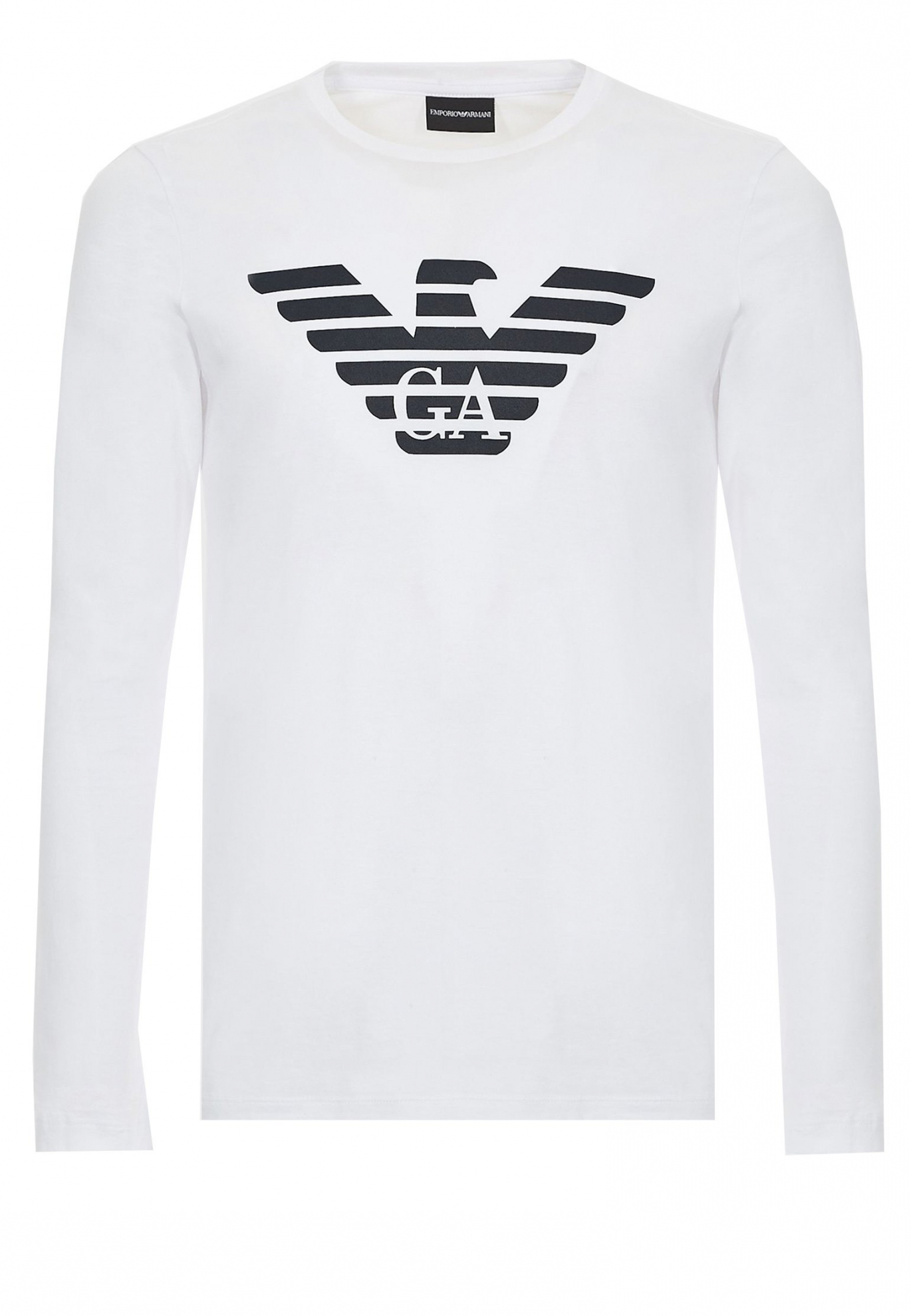  Белый лонгслив EMPORIO ARMANI