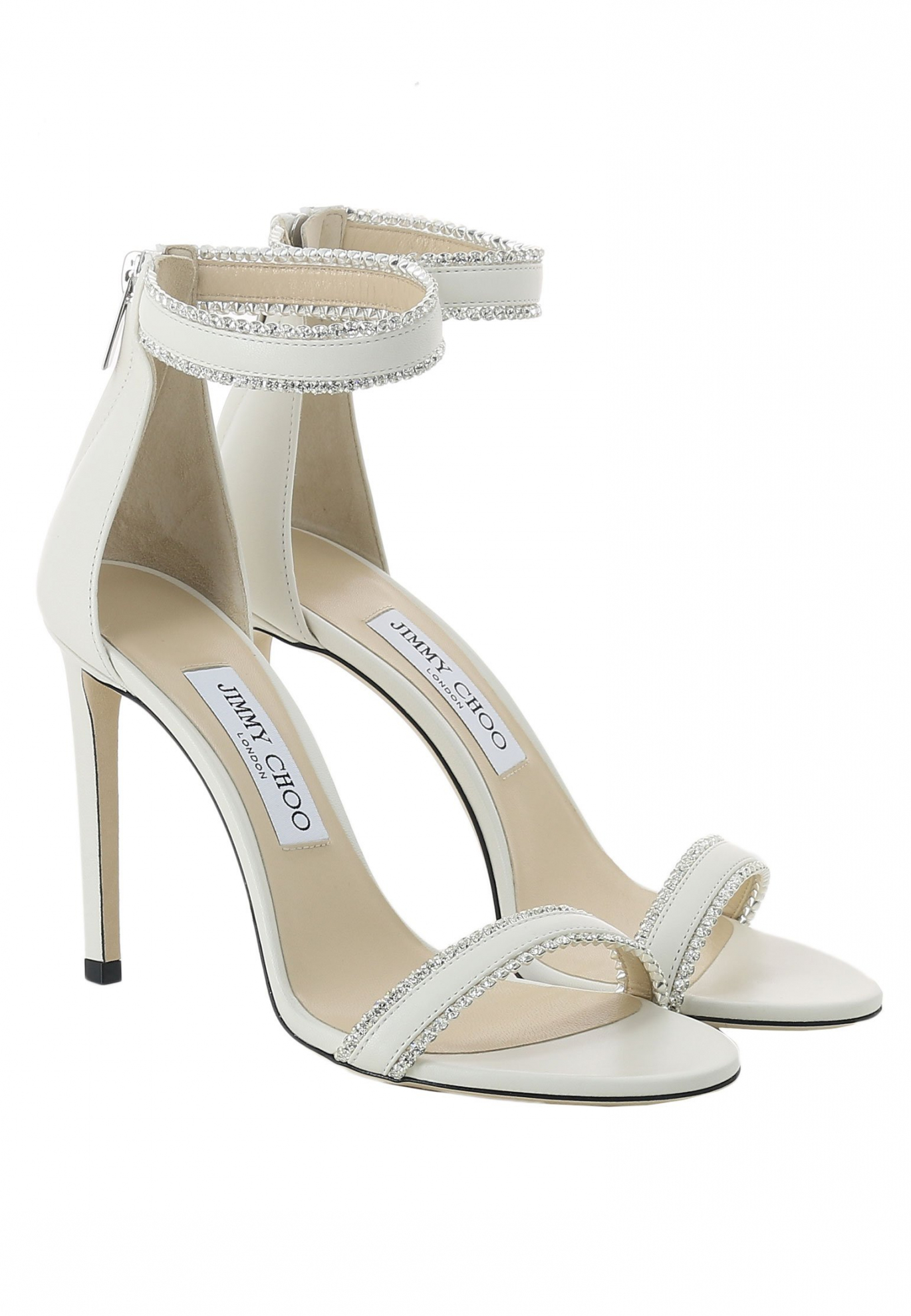 Белые босоножки JIMMY CHOO