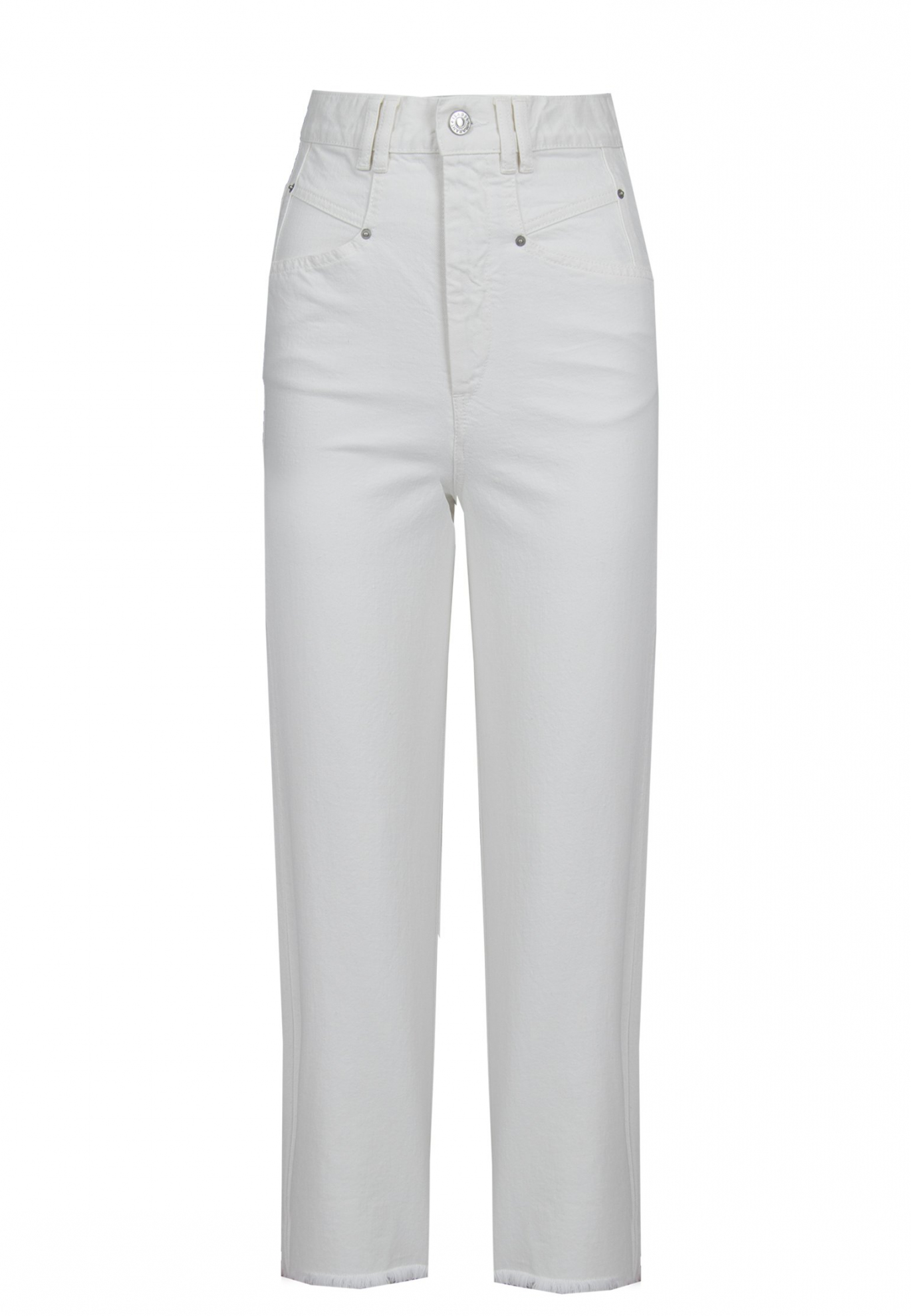  Белые укороченные джинсы ISABEL MARANT