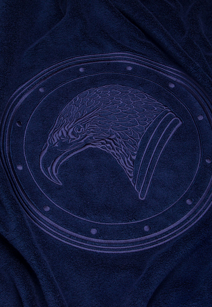 Комплект подушка и полотенце STEFANO RICCI  - Хлопок - цвет синий