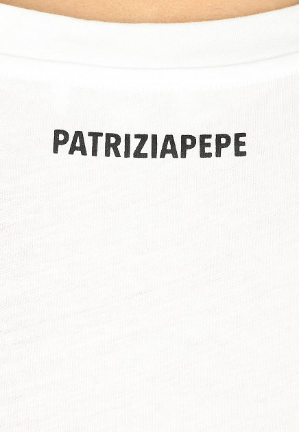 Футболка PATRIZIA PEPE  - Хлопок - цвет белый