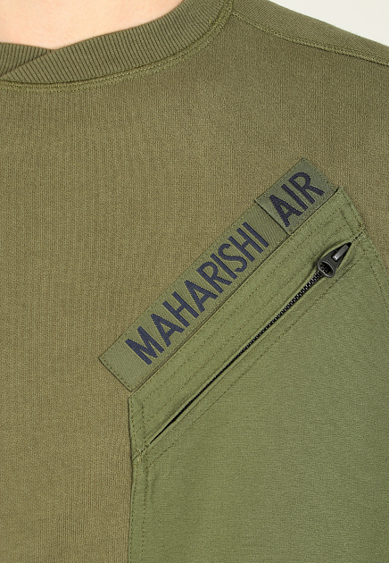Толстовка MAHARISHI  - Хлопок - цвет оливковый
