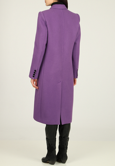 Пальто ISABEL MARANT  - Шерсть - цвет фиолетовый