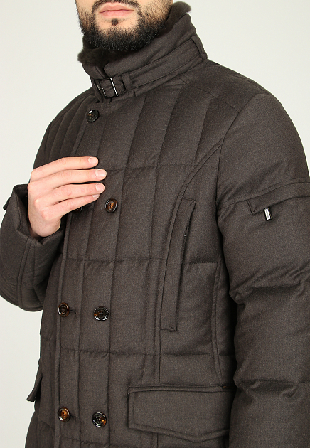 Куртка MOORER  - Шерсть - цвет коричневый