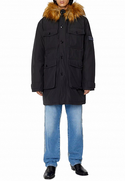 Утепленная куртка с накладными карманами DIESEL - ИТАЛИЯ