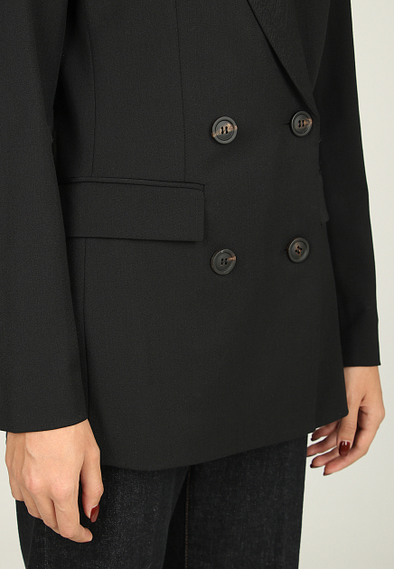 Пиджак PESERICO EASY  - Полиэстер, Шерсть - цвет черный