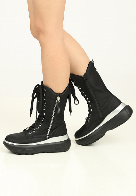 Ботинки LIU JO  - Текстиль - цвет черный