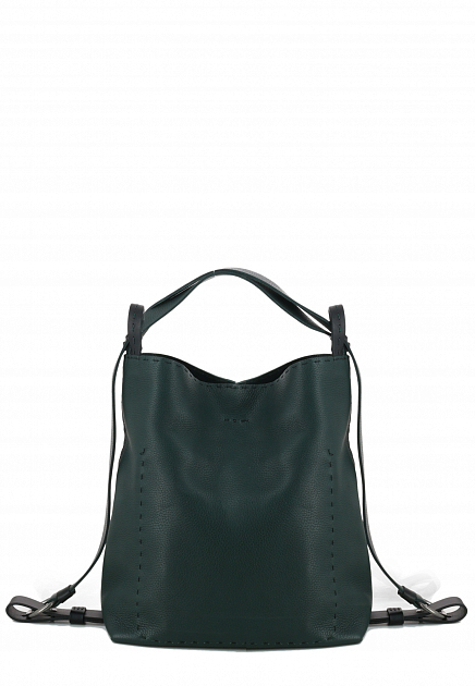 Зеленая сумка с фирменным брелоком HENRY BEGUELIN - ИТАЛИЯ