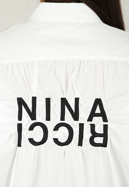 Рубашка NINA RICCI  - Хлопок, Полиэстер - цвет белый