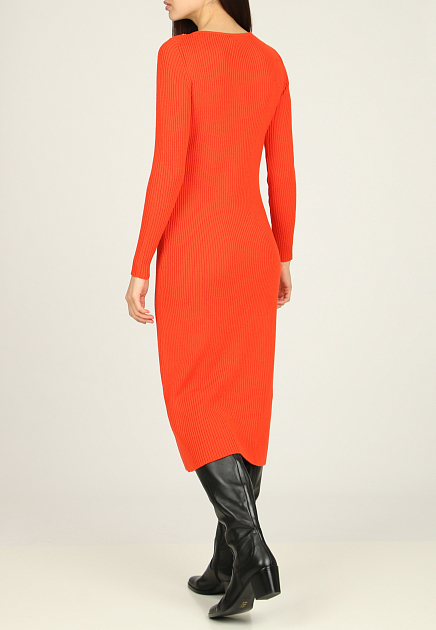 Платье LUISA SPAGNOLI  - Шерсть - цвет оранжевый