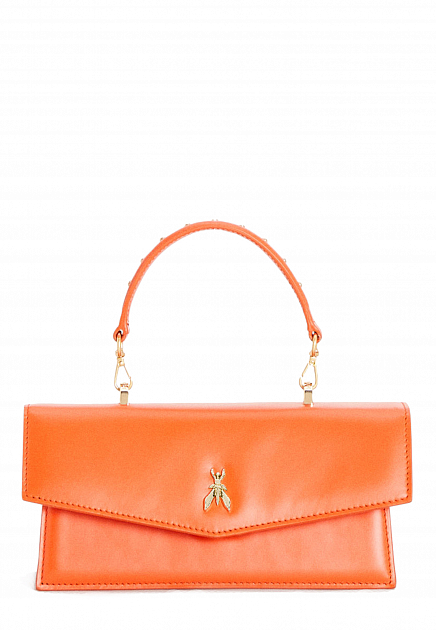 Оранжевая сумка со съемным плечевым ремнем-цепочкой  
 PATRIZIA PEPE