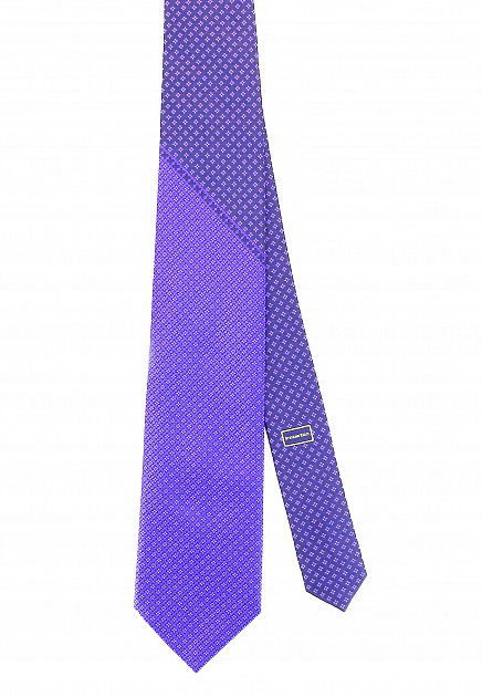 Фиолетовый галстук с узором итальянского сада  STEFANO RICCI