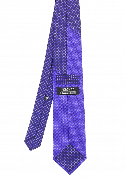 Фиолетовый галстук с узором итальянского сада  STEFANO RICCI - ИТАЛИЯ