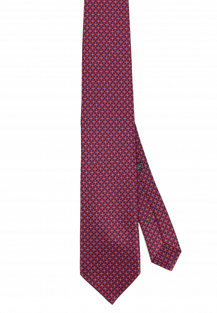 Бордовый галстук с рисунком STEFANO RICCI - ИТАЛИЯ