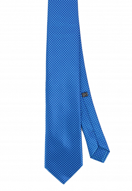 Лазурный галстук с рисунком STEFANO RICCI - ИТАЛИЯ