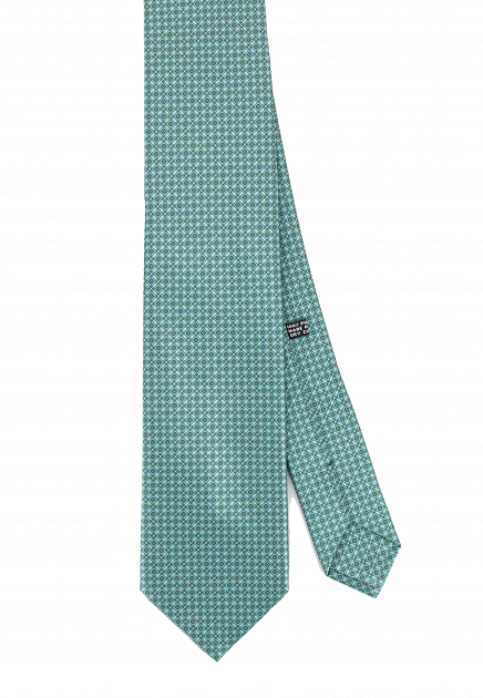 Изумрудный галстук с рисунком STEFANO RICCI - ИТАЛИЯ