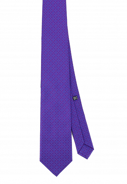 Аметистовый галстук с рисунком  STEFANO RICCI - ИТАЛИЯ