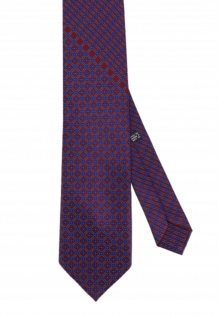 Бордовый галстук с градиентом STEFANO RICCI - ИТАЛИЯ