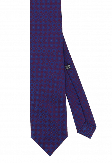 Фиолетовый галстук с принтом  STEFANO RICCI - ИТАЛИЯ