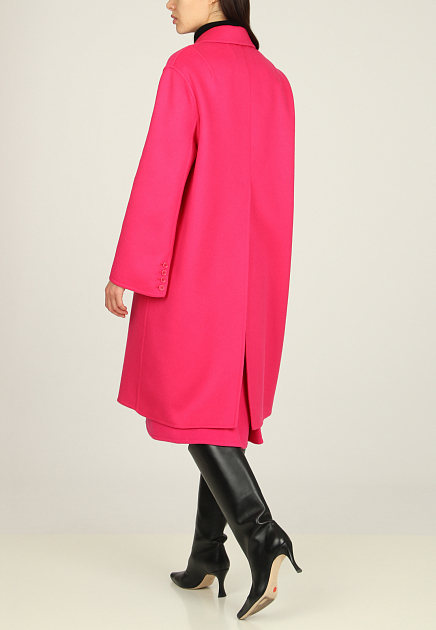 Пальто ERMANNO SCERVINO  - Шерсть - цвет розовый