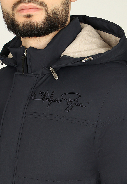 Куртка с вышитым логотипом STEFANO RICCI