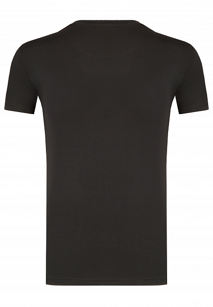 Черная футболка , код: 151066 EMPORIO ARMANI - ИТАЛИЯ