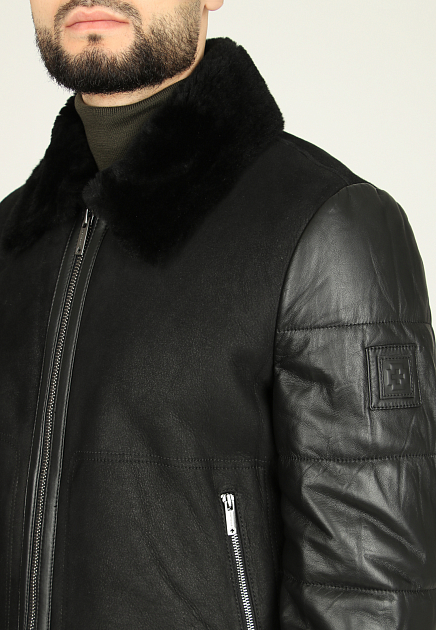Куртка STRELLSON  - Кожа - цвет черный
