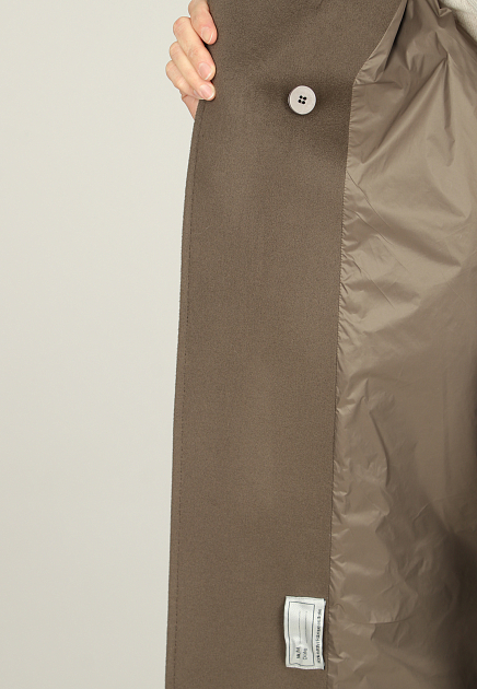 Комбинированное пальто со стёганной спинкой MANDELLI - ИТАЛИЯ