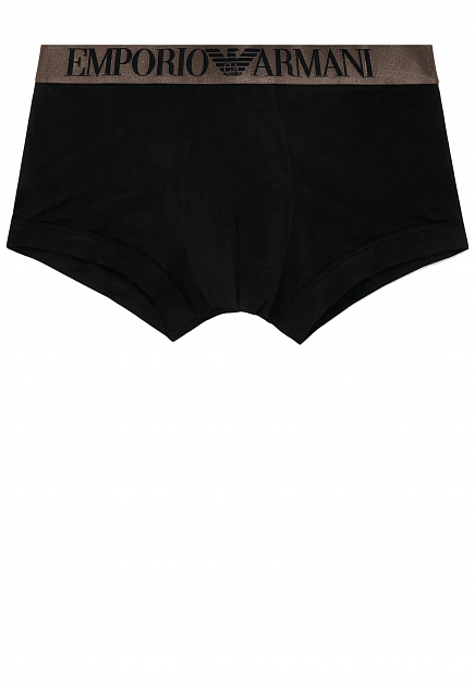 Черные боксеры с логотипом EMPORIO ARMANI Underwear