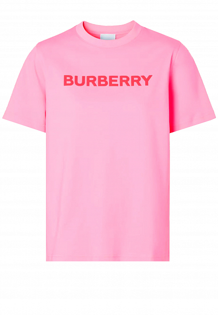 Хлопковая футболка с логотипом BURBERRY