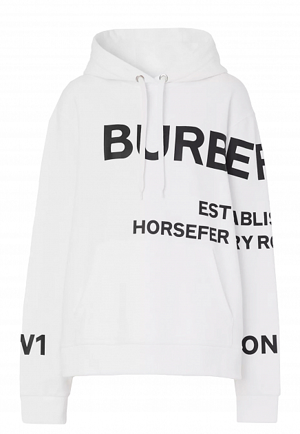 Худи из хлопка с принтом Horseferry BURBERRY