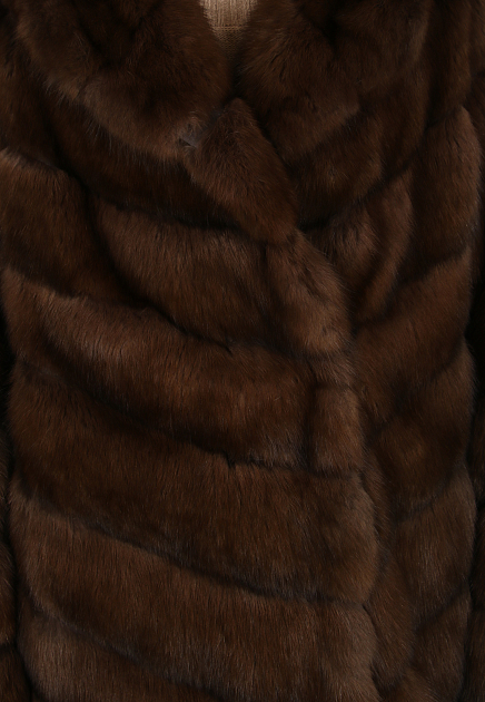 Шуба PAJARO  - Мех соболя - цвет коричневый