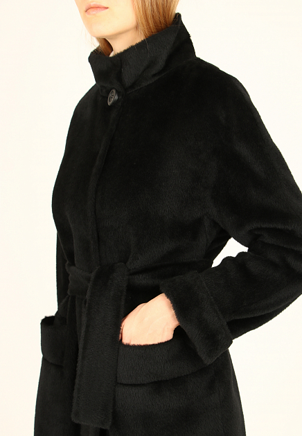 Пальто MANDELLI  - Альпака Сури - цвет черный