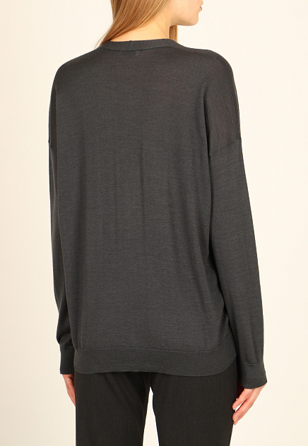 Пуловер BRUNELLO CUCINELLI  - Кашемир, Шелк - цвет серый