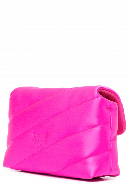 Розовая сумка из шелка Love Bag Icon PINKO - ИТАЛИЯ