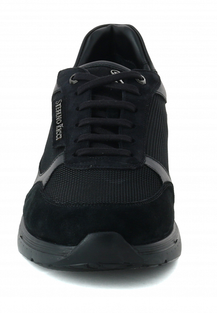 Комбинированные кроссовки STEFANO RICCI  - Кожа, Текстиль - цвет черный