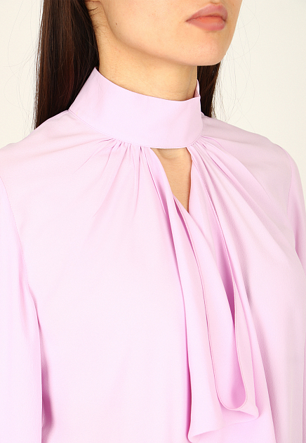 Блуза No21  - Ацетат, Шелк - цвет фиолетовый