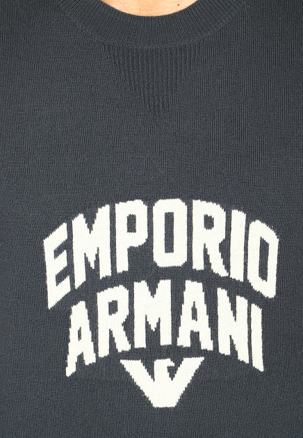 Пуловер EMPORIO ARMANI  - Шерсть - цвет серый