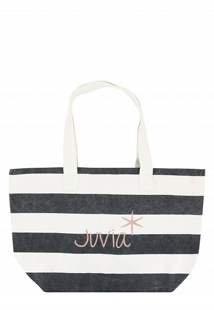 Пляжная сумка с вышитым логотипом JUVIA