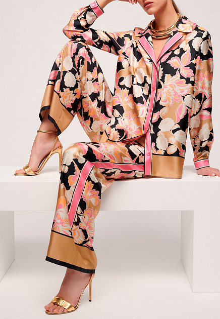 Блуза LUISA SPAGNOLI  - Шелк - цвет разноцветный