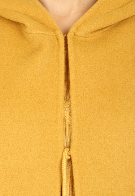 Шерстяное укороченное пальто с капюшоном MAX&MOI
