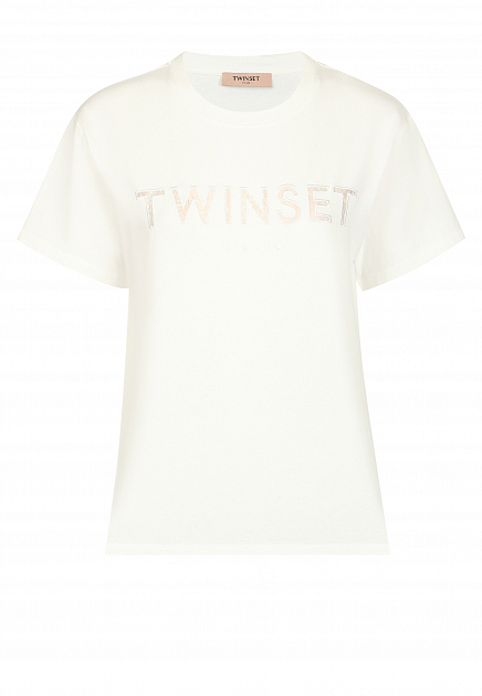 Футболка с логотипом  TWINSET Milano