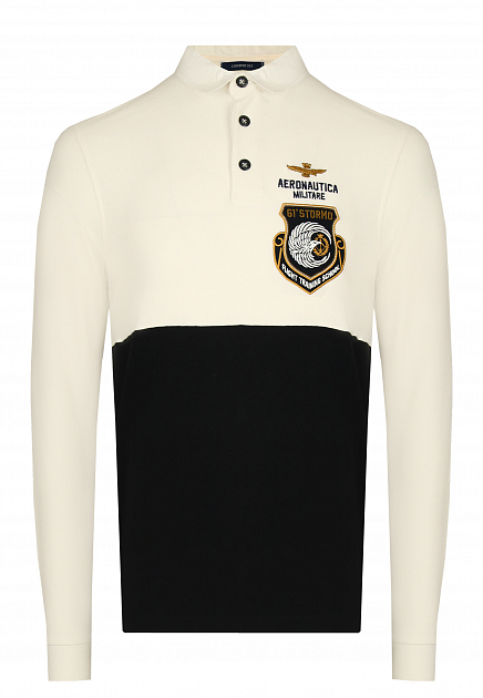 Рубашка-поло с вышитым логотипом  AERONAUTICA MILITARE