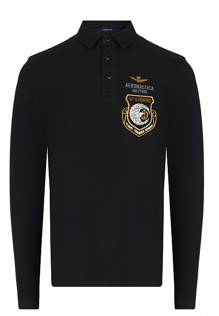 Рубашка-поло с вышитым логотипом  AERONAUTICA MILITARE