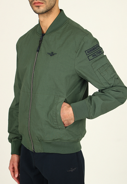 Куртка AERONAUTICA MILITARE  - Хлопок - цвет зеленый