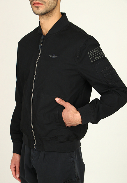 Куртка AERONAUTICA MILITARE  - Хлопок - цвет черный